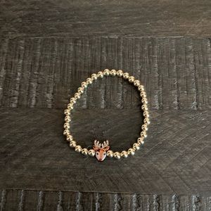 BaubleBar Gold Reindeer Bracelet